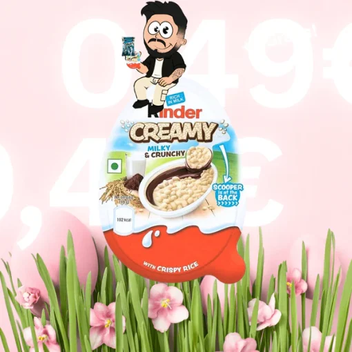 Kinder Creamy Milk & Crunchy 19g(Pack of 70)