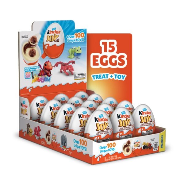 Kinder Joy Eggs, Bulk 24 Count, Treat Plus Toy, Sweet Creams and Chocolatey Wafers, Individually Wrapped, 10.5 oz